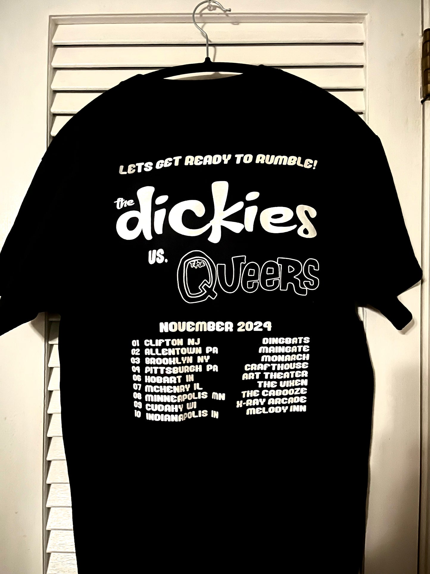 T-shirt The Dickies vs The Queers tour 2024